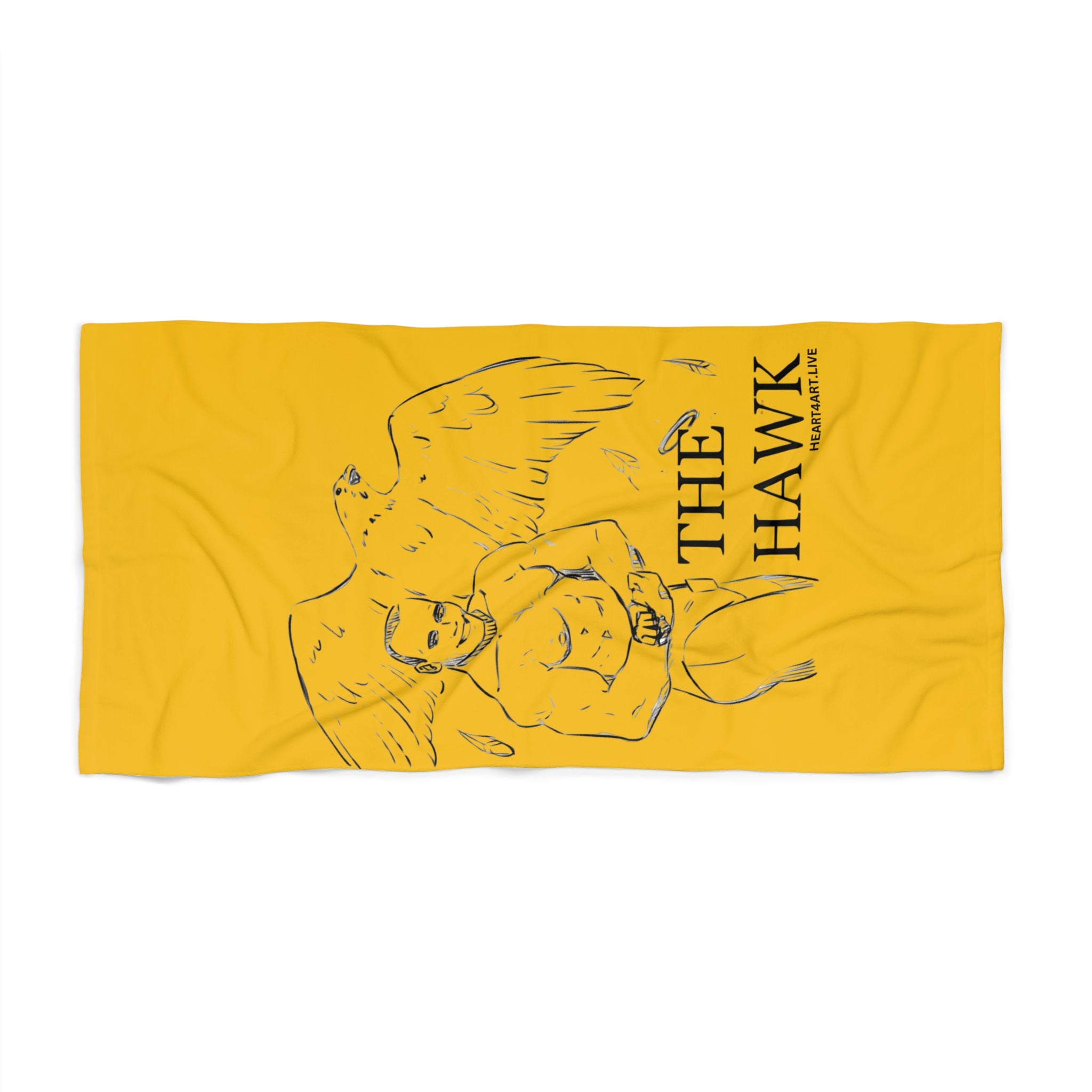 THE HAWK Beach Towel (Gold)