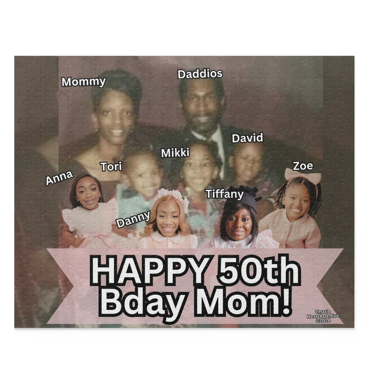 Mom 50th Bday Puzzle (120, 252, 500-Piece)