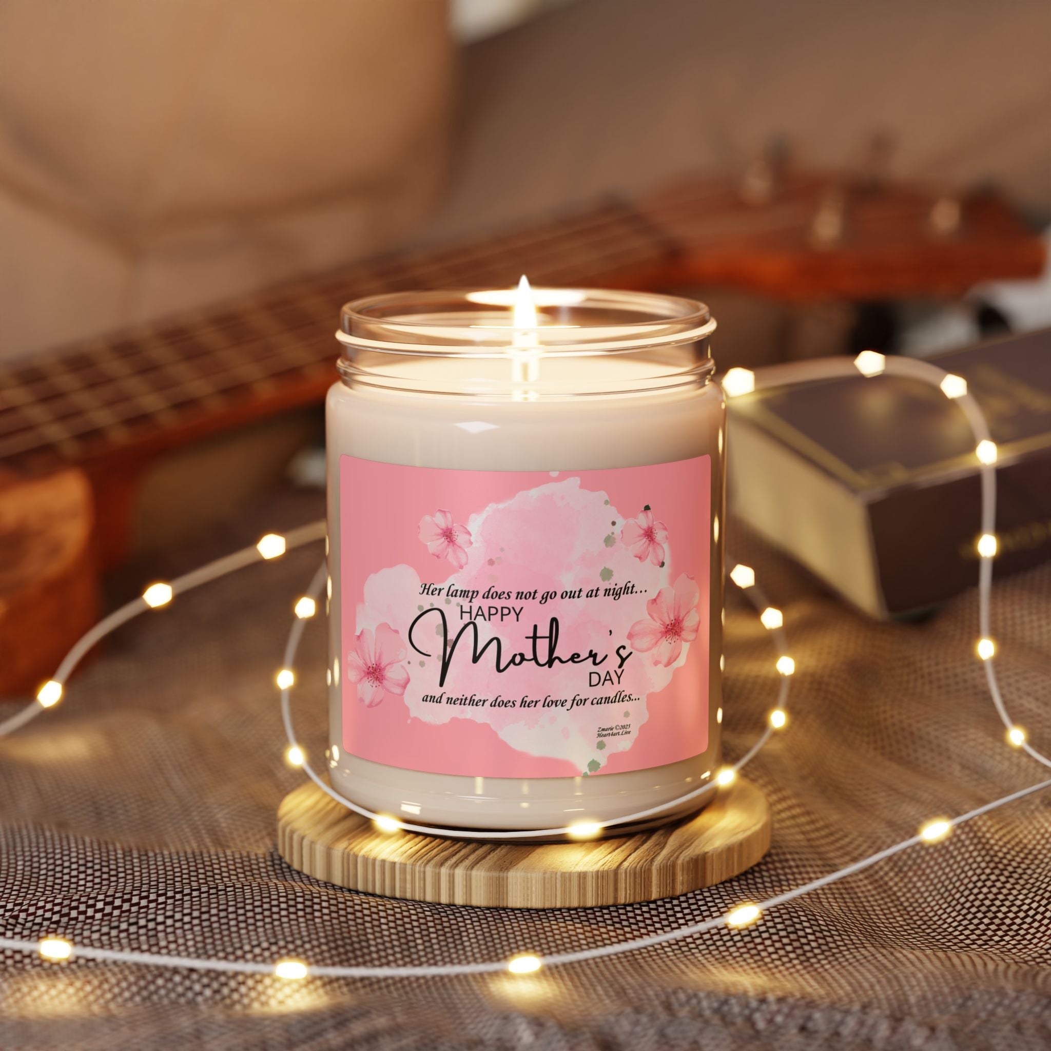 Her lamp does not go out at night… and neither does her love for candles- Premium Scented Soy Candle, 9oz