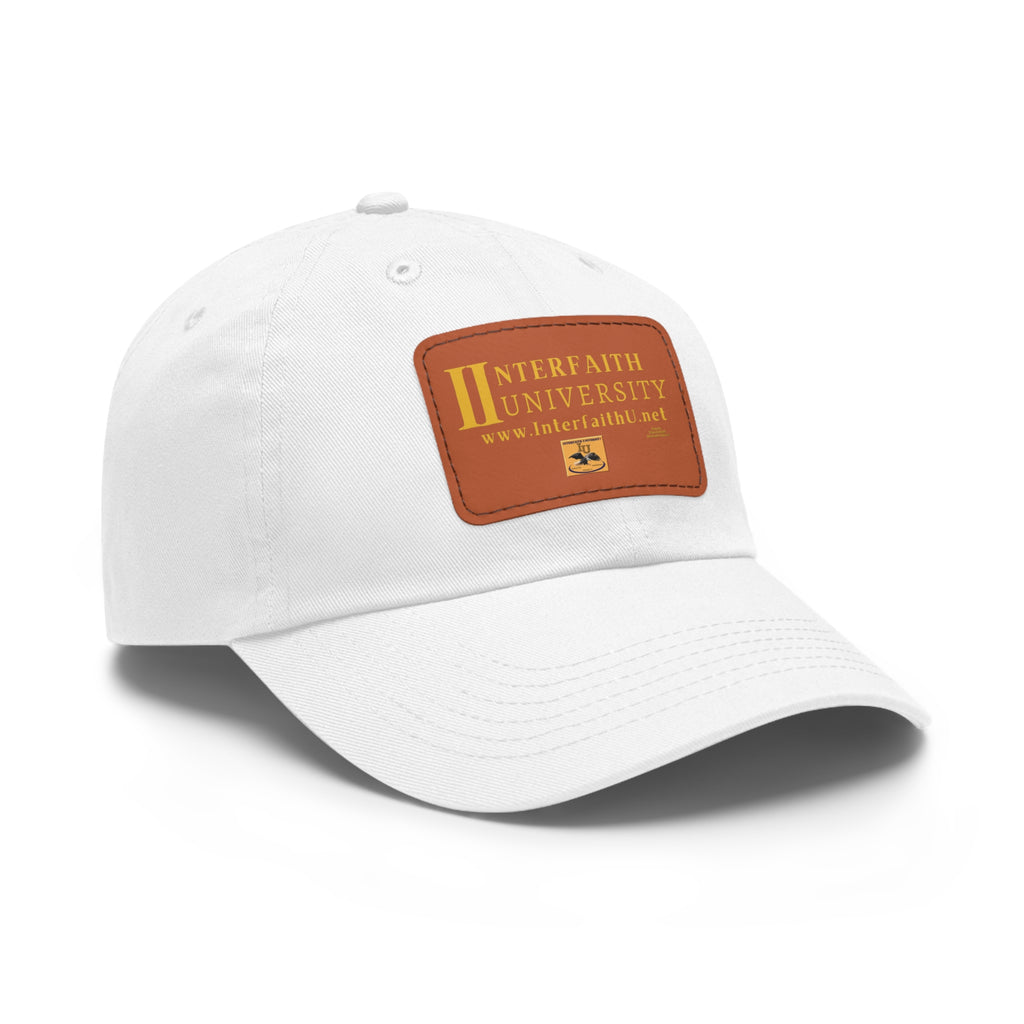 Interfaith University Hat with Leather Patch (Rectangle)