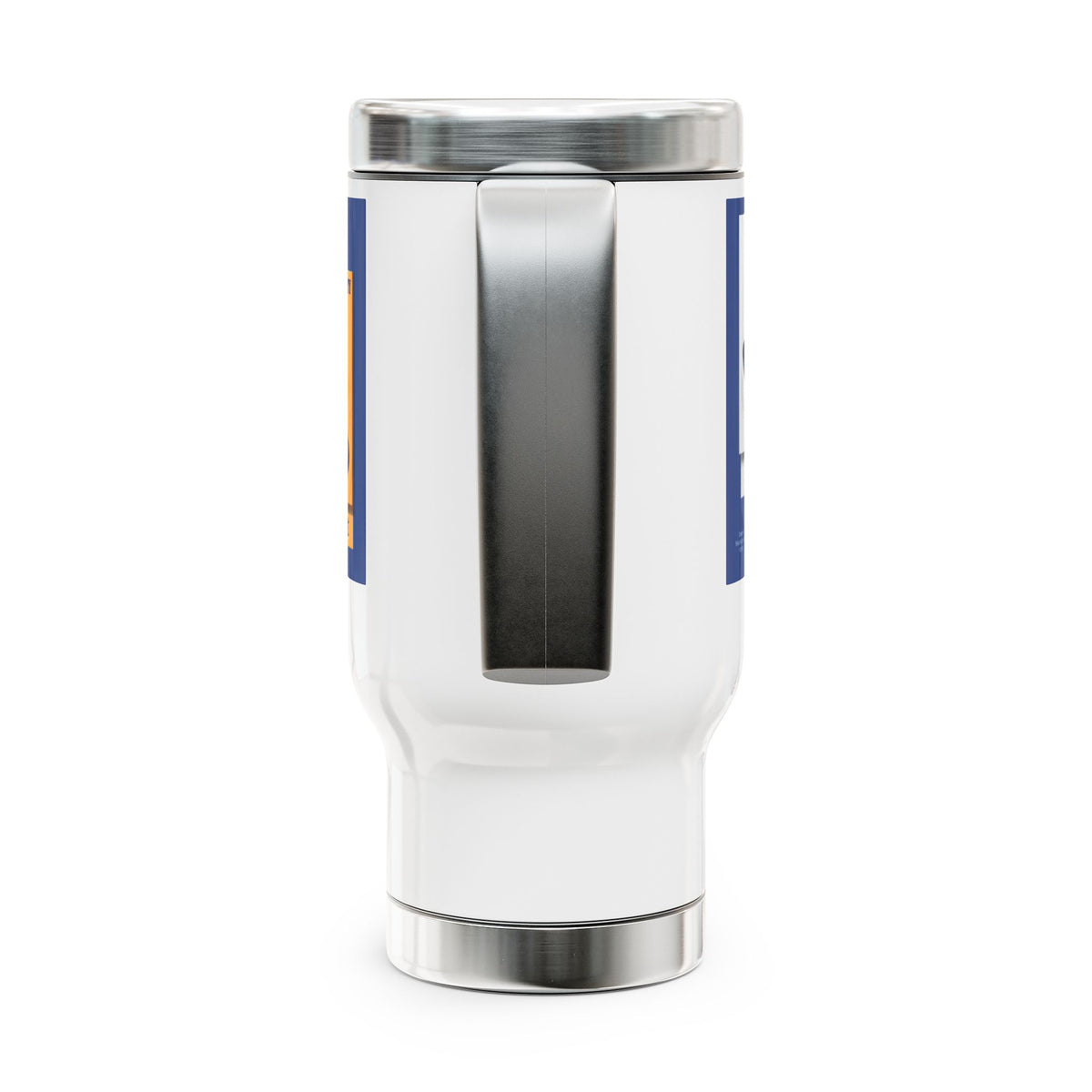 IU/FOFMI Stainless Steel Travel Mug with Handle, 14oz