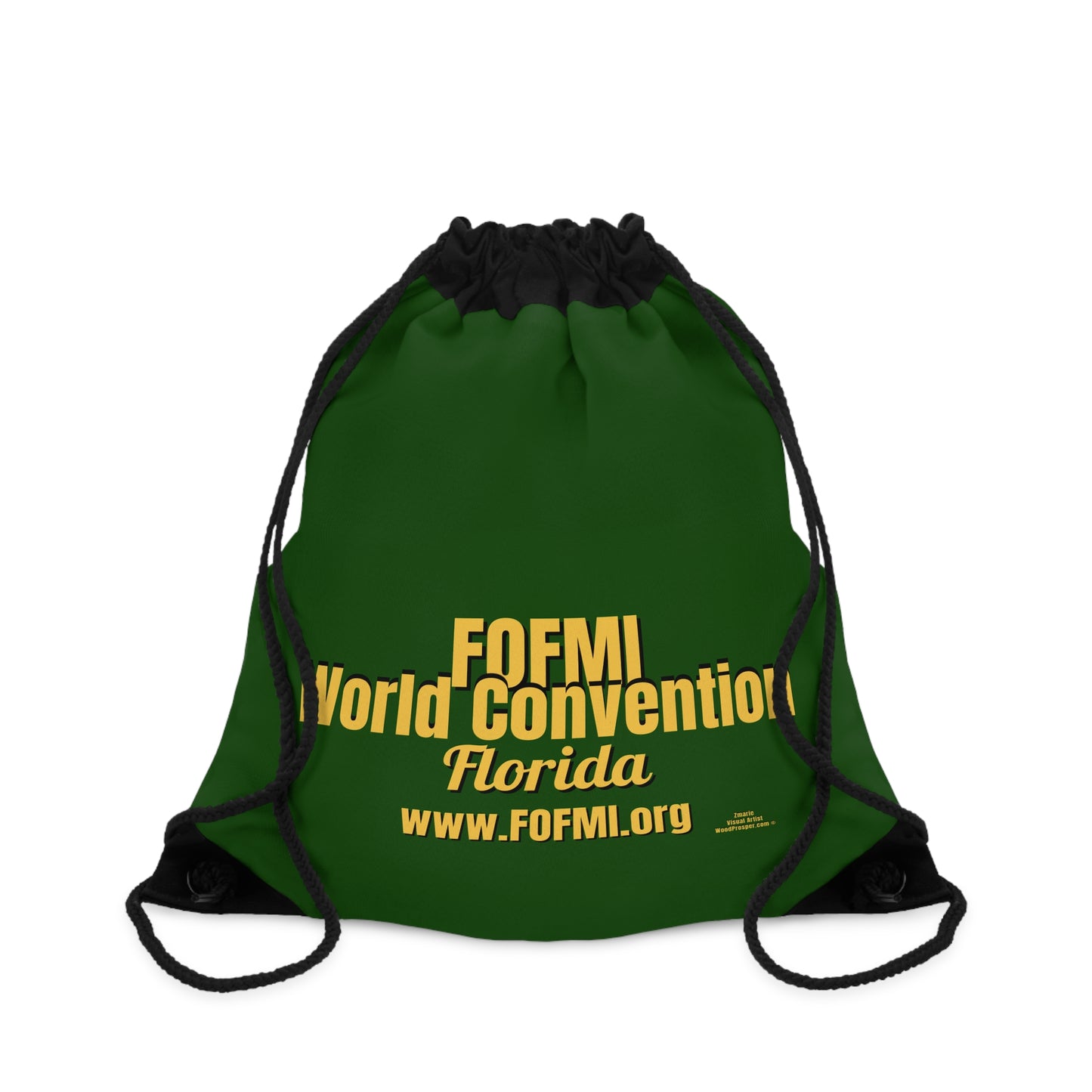 FOFMI WORLD CONVENTION Drawstring Bag (Green)