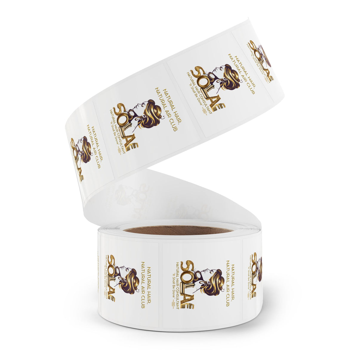 Solae Square Sticker Label Rolls