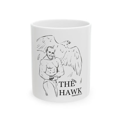 THE HAWK Ceramic Mug, (11oz, 15oz)