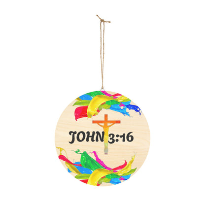 JOHN 3:16 Colorful Wood Signs