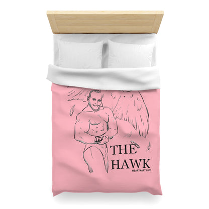 THE HAWK Microfiber Duvet Cover (Light Pink)