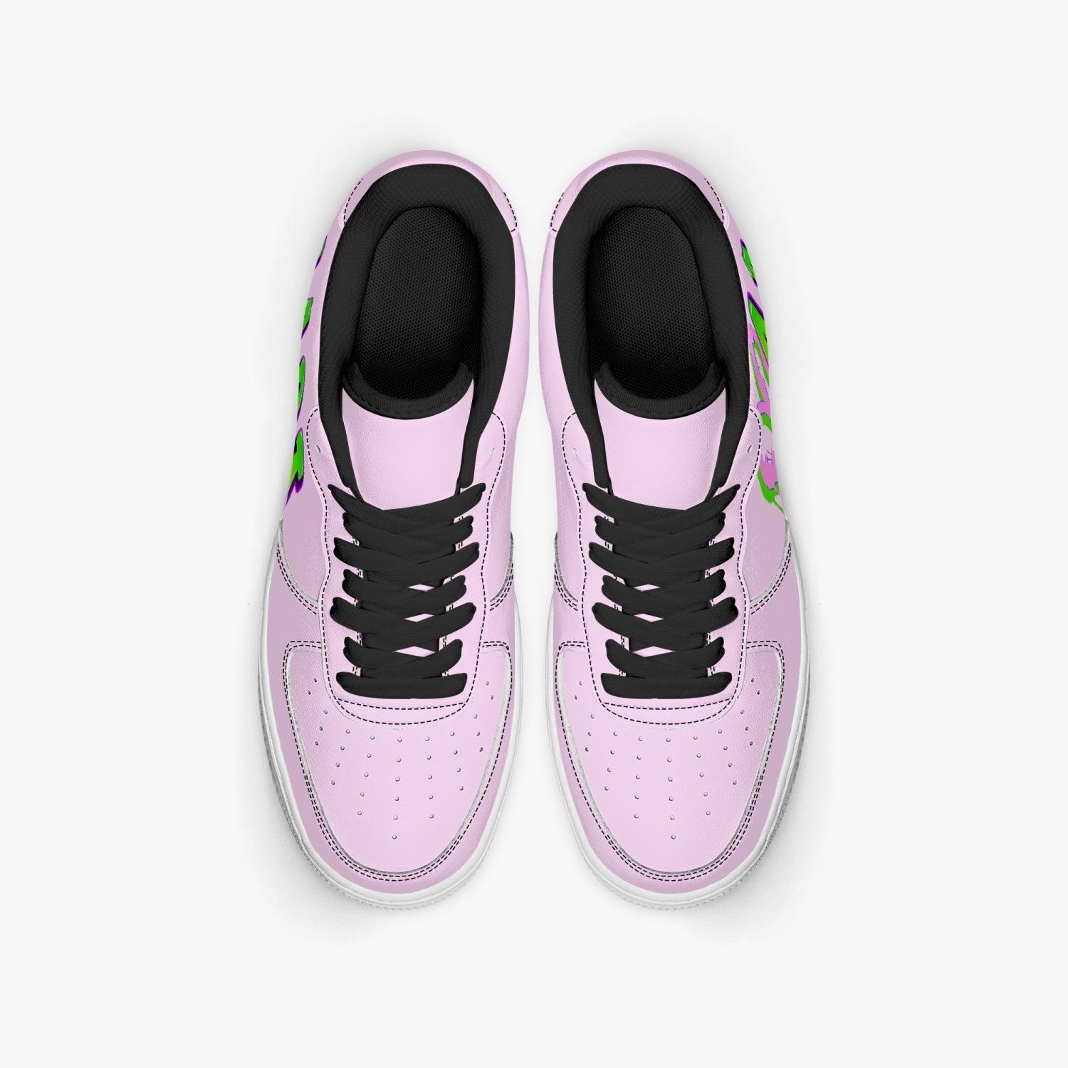 Heart4art Type 2 AF1 Low-Top Microfiber PU Leather Sports Sneakers