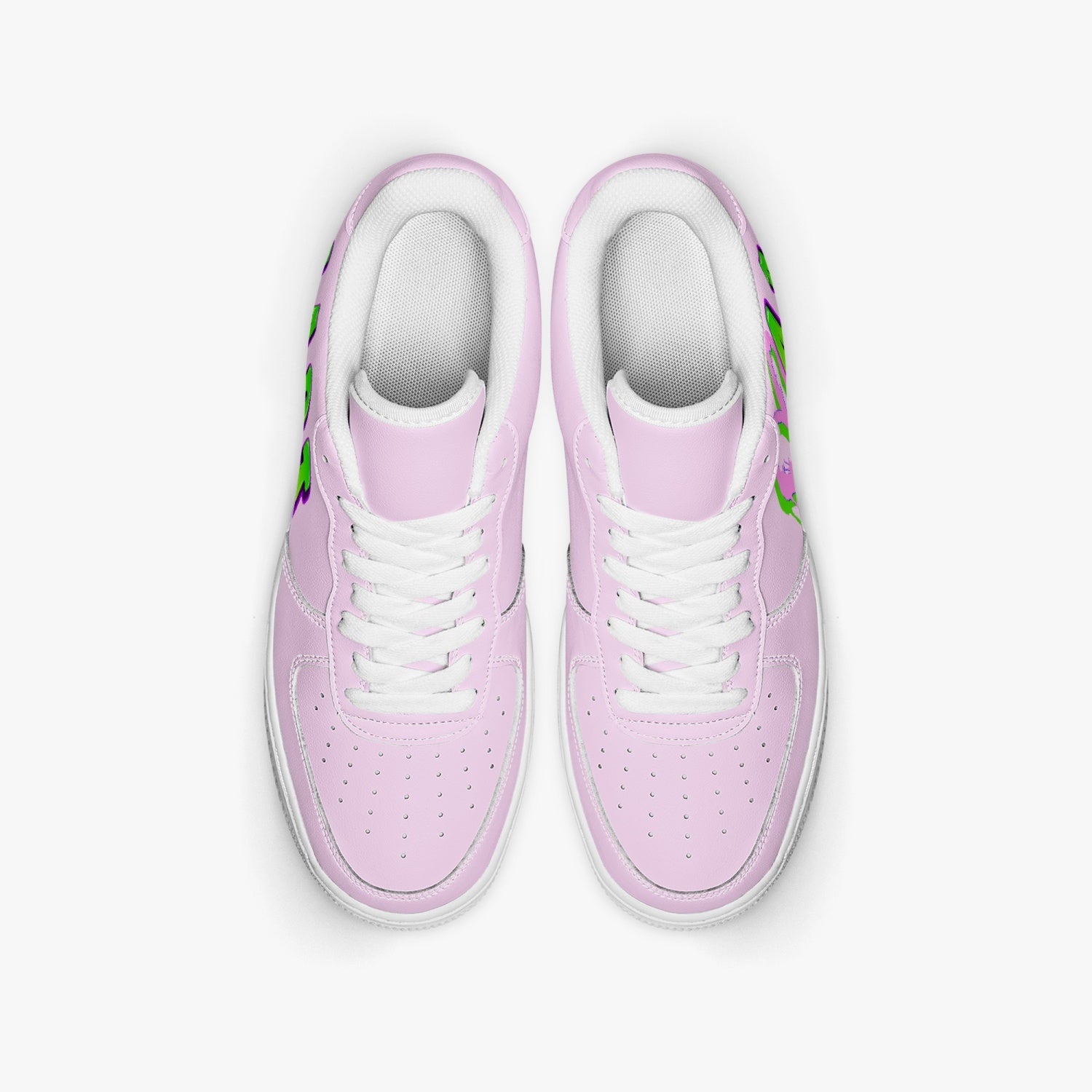 Heart4art Type 2 AF1 Low-Top Microfiber PU Leather Sports Sneakers