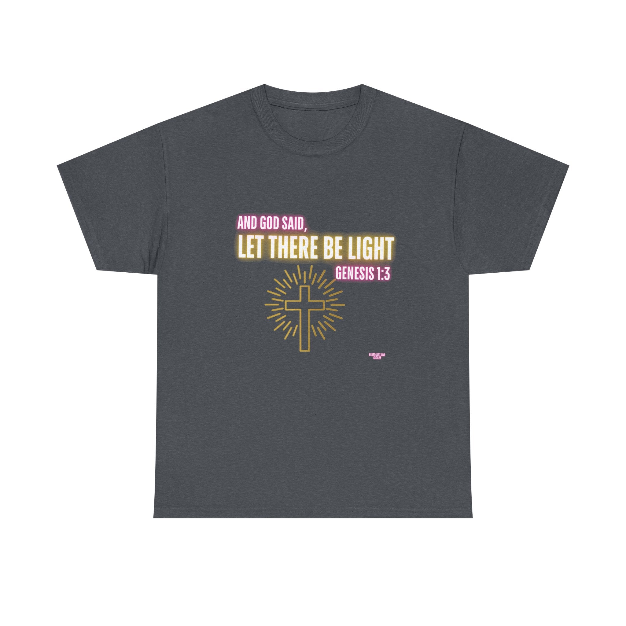 Let There Be Light! Christian Unisex Heavy Cotton Tee