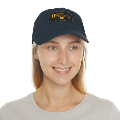 Interfaith University Hat with Leather Patch (Rectangle)