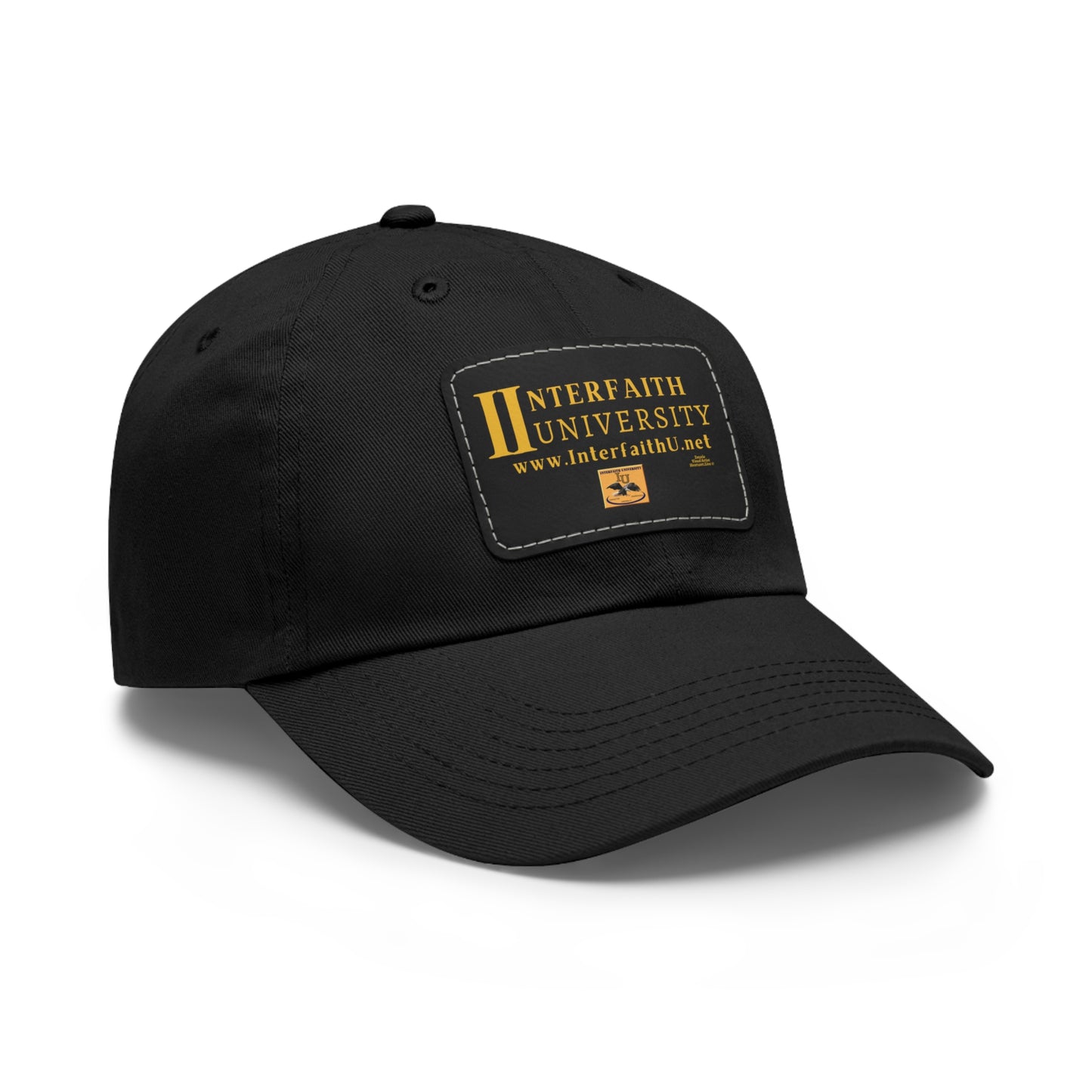 Interfaith University Hat with Leather Patch (Rectangle)