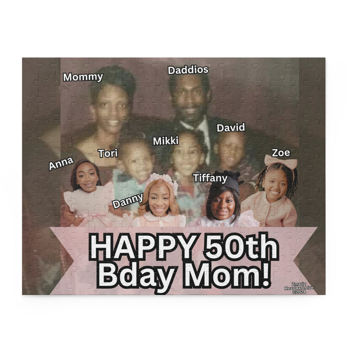 Mom 50th Bday Puzzle (120, 252, 500-Piece)