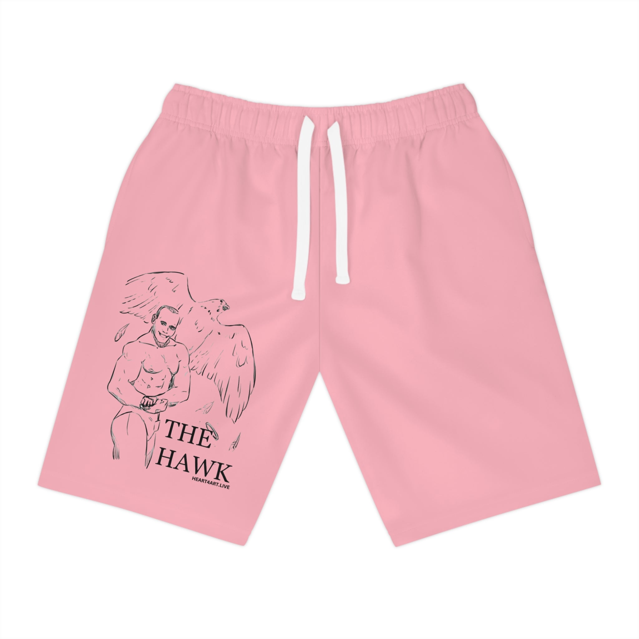THE HAWK Athletic Long Shorts (Light Pink)