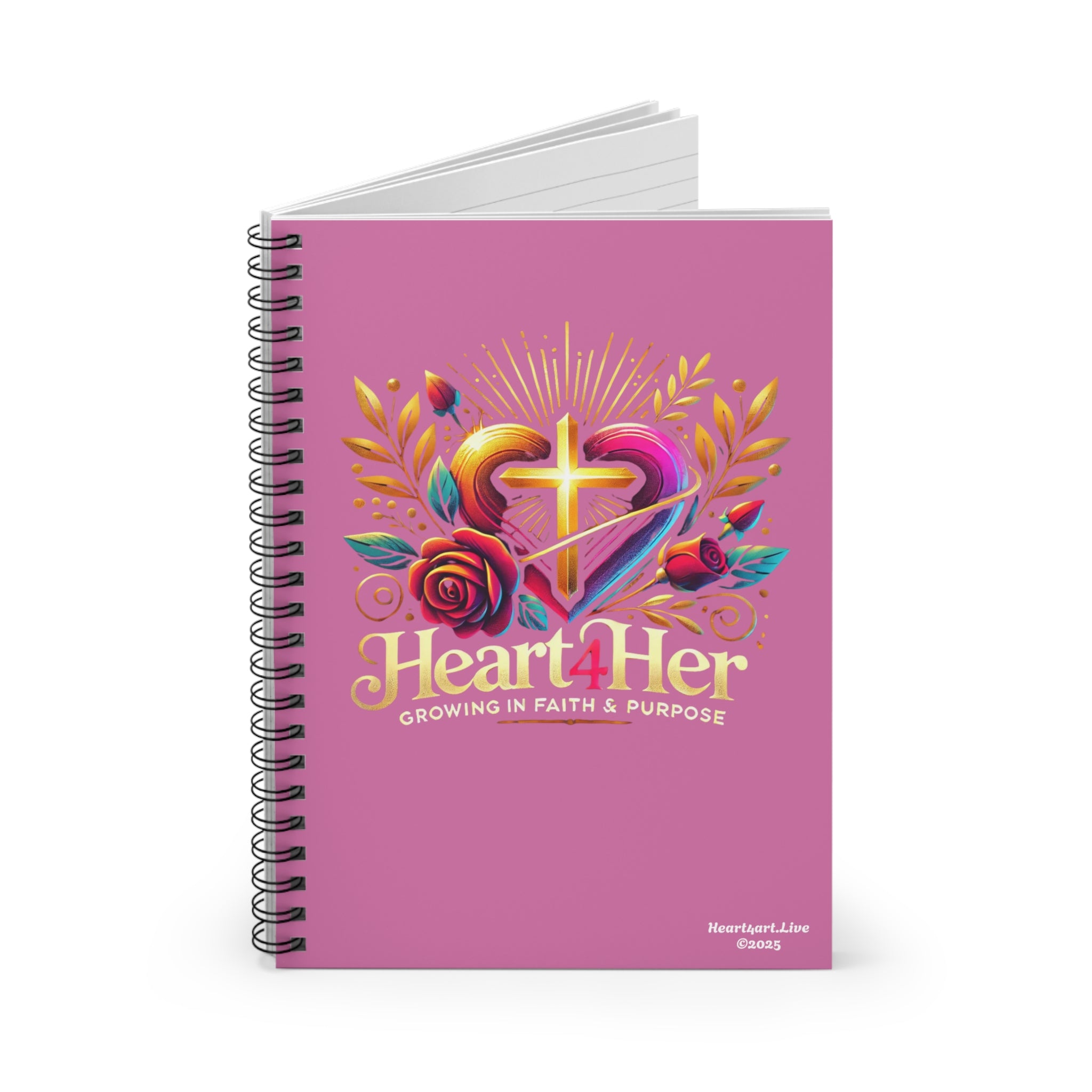 Heart4Her Spiral Notebook - Ruled Line