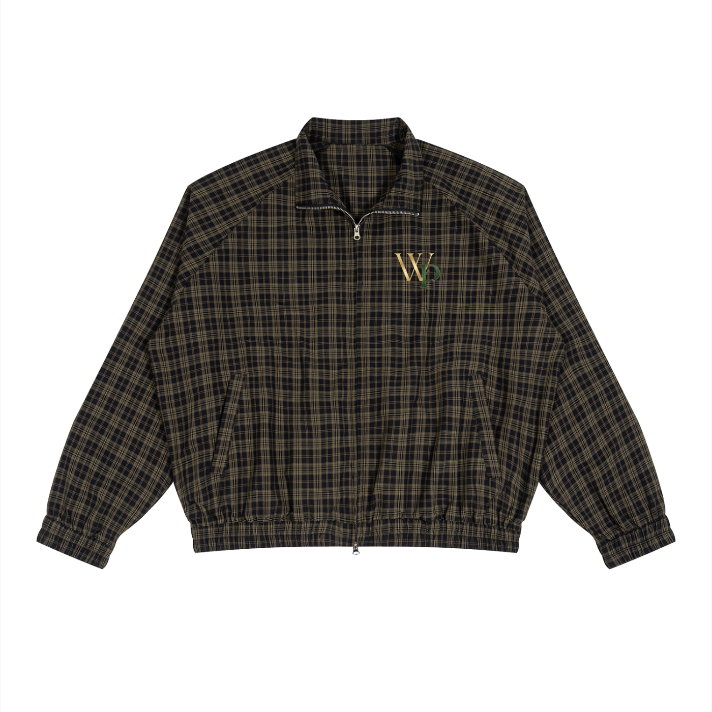 THE GENESIS COLLECTION: THE GARDEN Unisex Plaid Full-Zip Track Jacket
