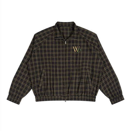 THE GENESIS COLLECTION: THE GARDEN Unisex Plaid Full-Zip Track Jacket
