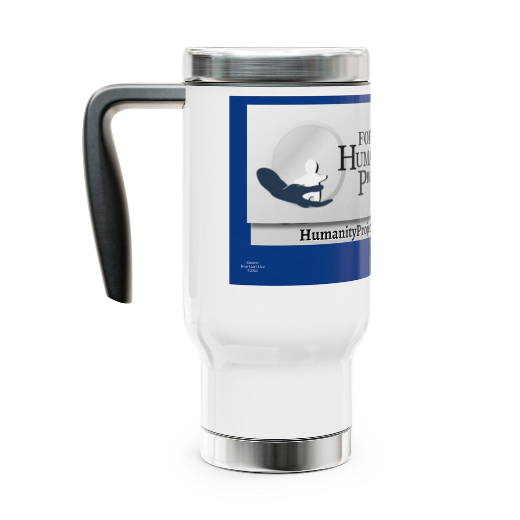 IU/FOFMI Stainless Steel Travel Mug with Handle, 14oz