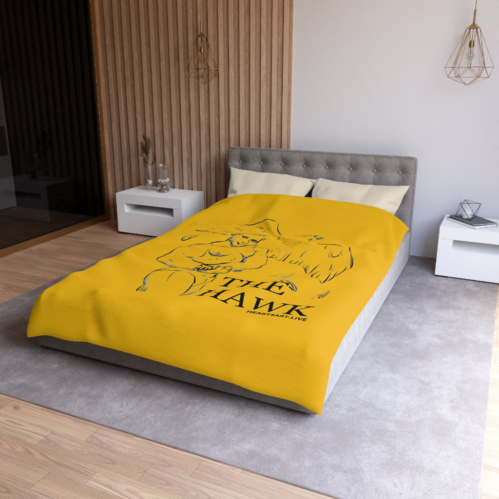 THE HAWK Microfiber Duvet Cover (Gold)