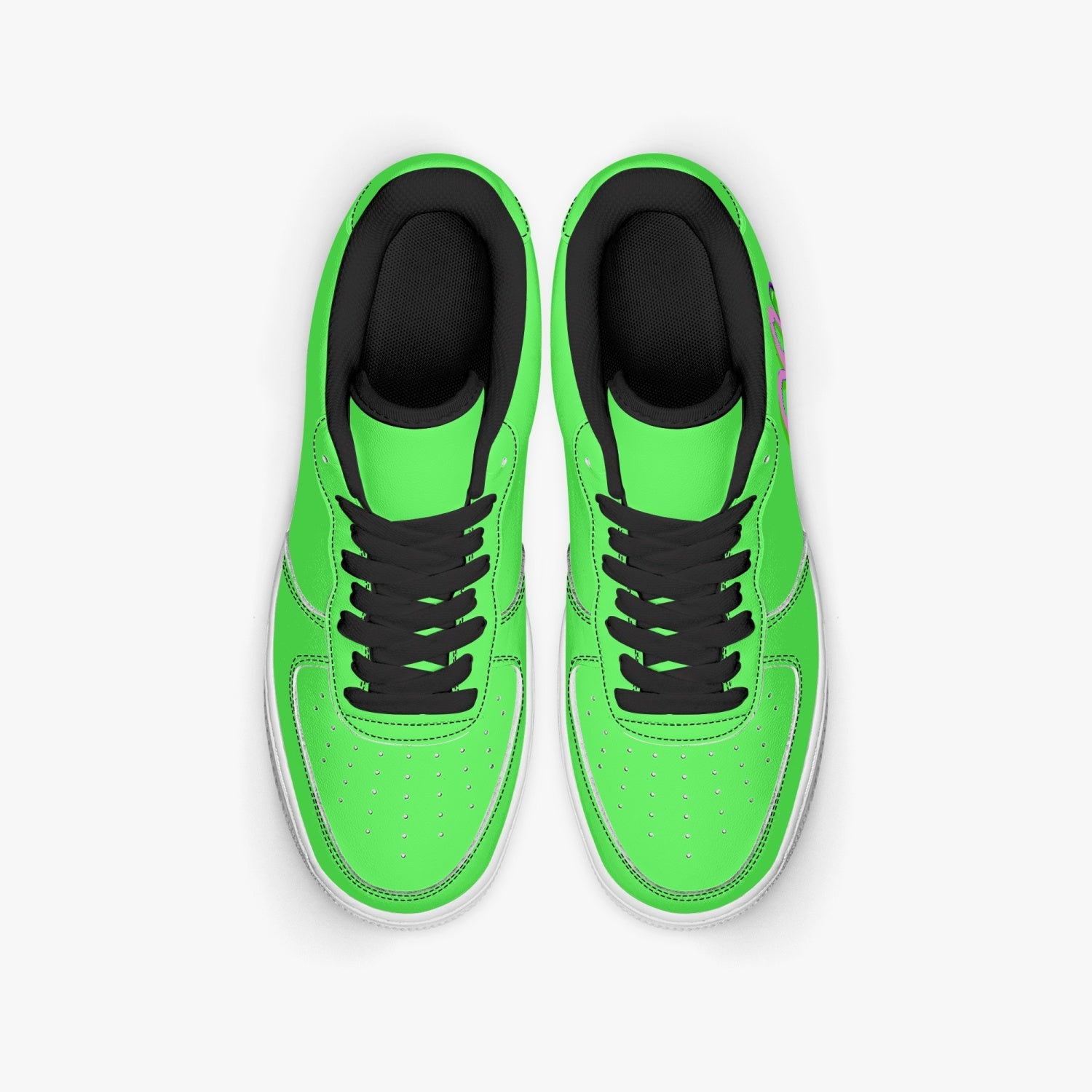 Heart4art Type 2 AF1 Low-Top Microfiber PU Leather Sports Sneakers