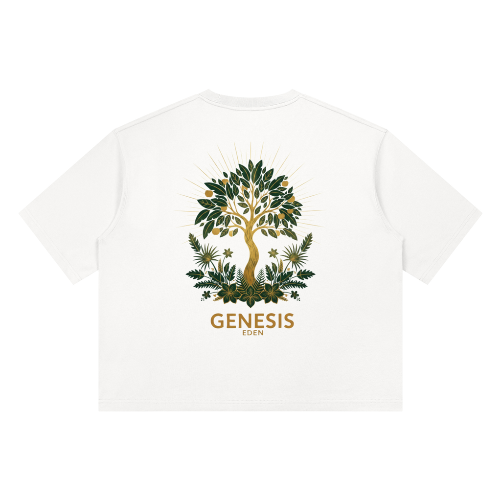 THE GENESIS COLLECTION: GARDEN Unisex Heavyweight Boxy T-Shirt