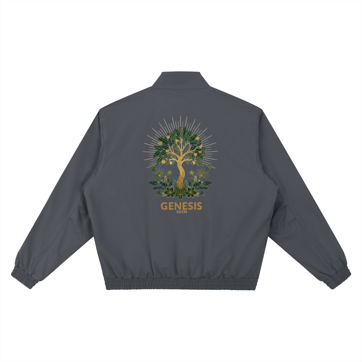 THE GENESIS COLLECTION: THE GARDEN Unisex Stand Collar Bomber Jacket