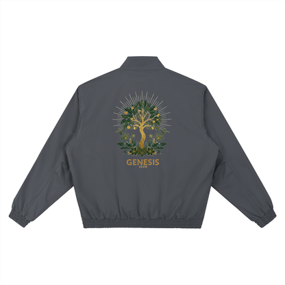 THE GENESIS COLLECTION: THE GARDEN Unisex Stand Collar Bomber Jacket