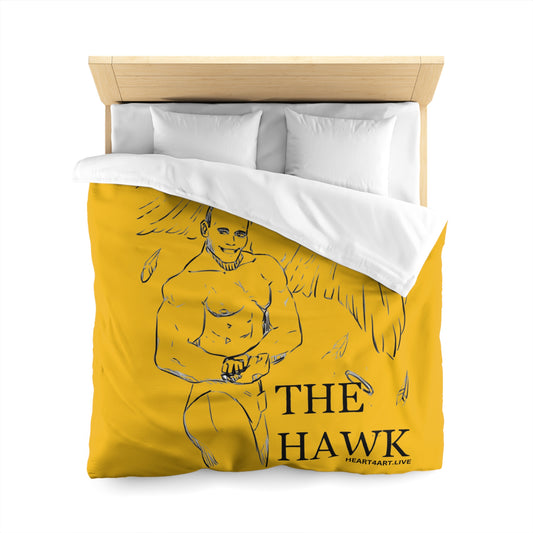 THE HAWK Microfiber Duvet Cover (Gold)