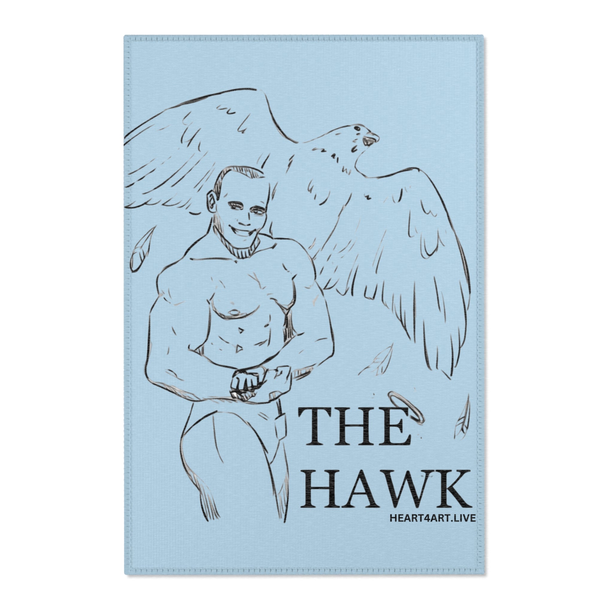 THE HAWK Area Rugs (Light Blue)