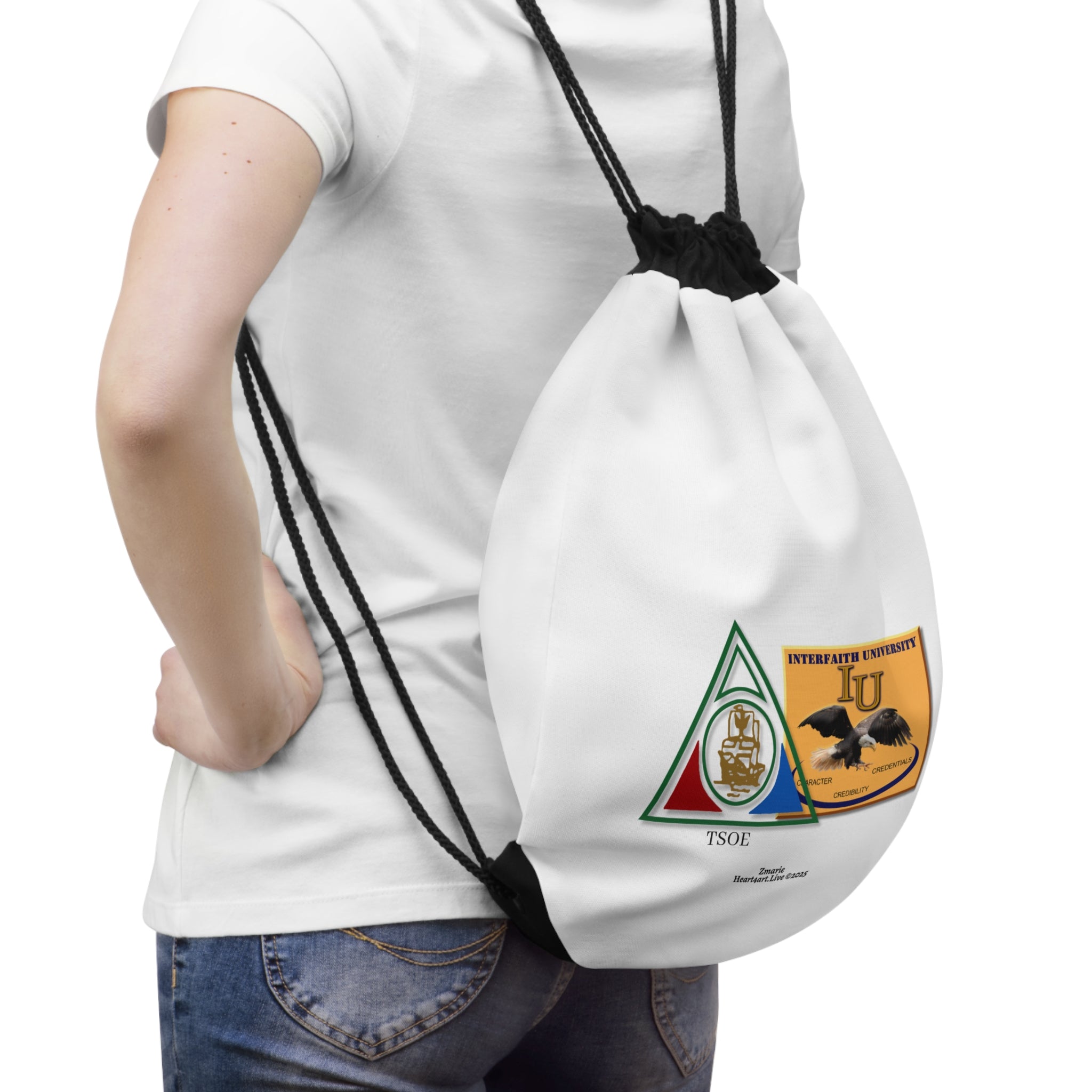 COTLG Jewel Dominion and Interfaith University Drawstring Bag