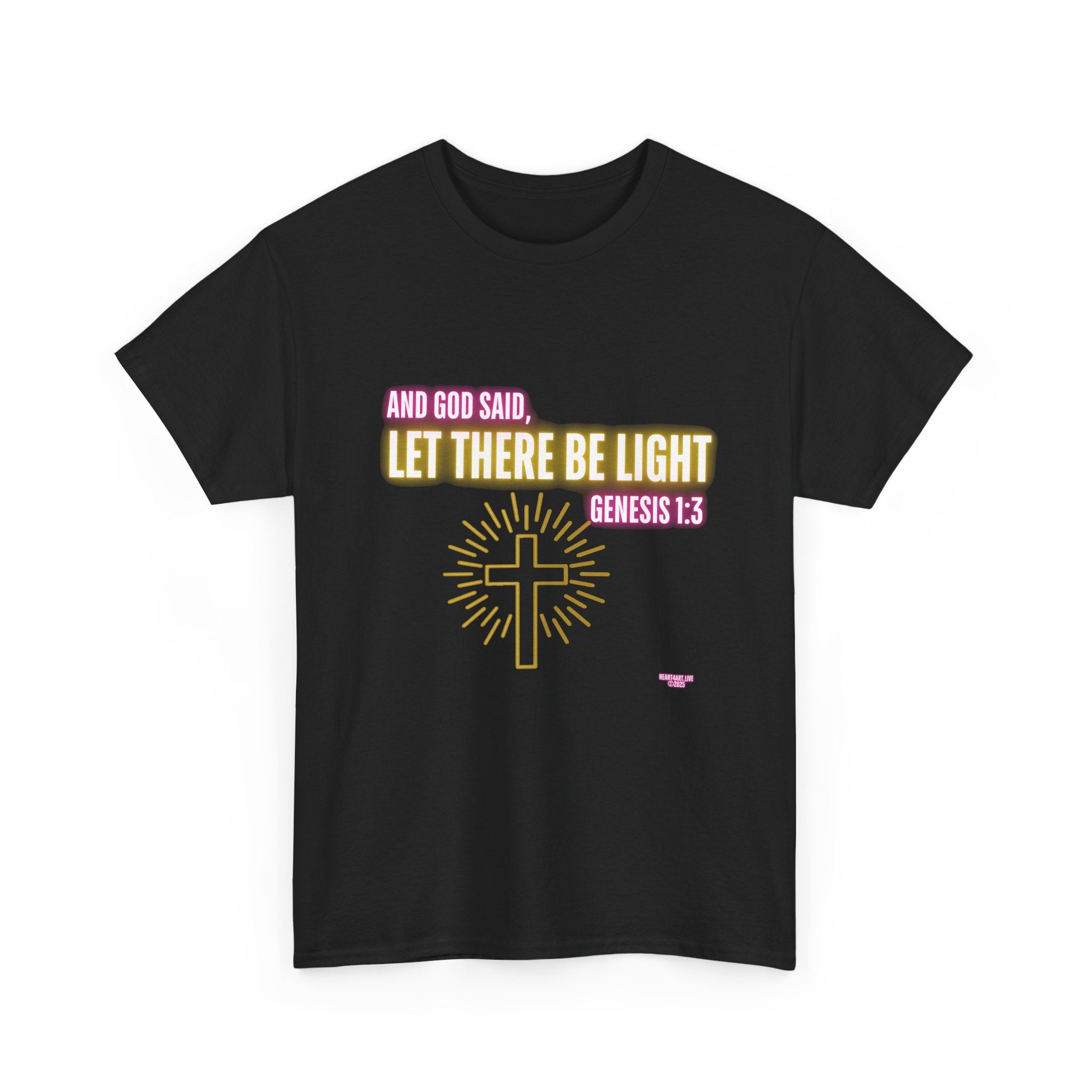 Let There Be Light! Christian Unisex Heavy Cotton Tee