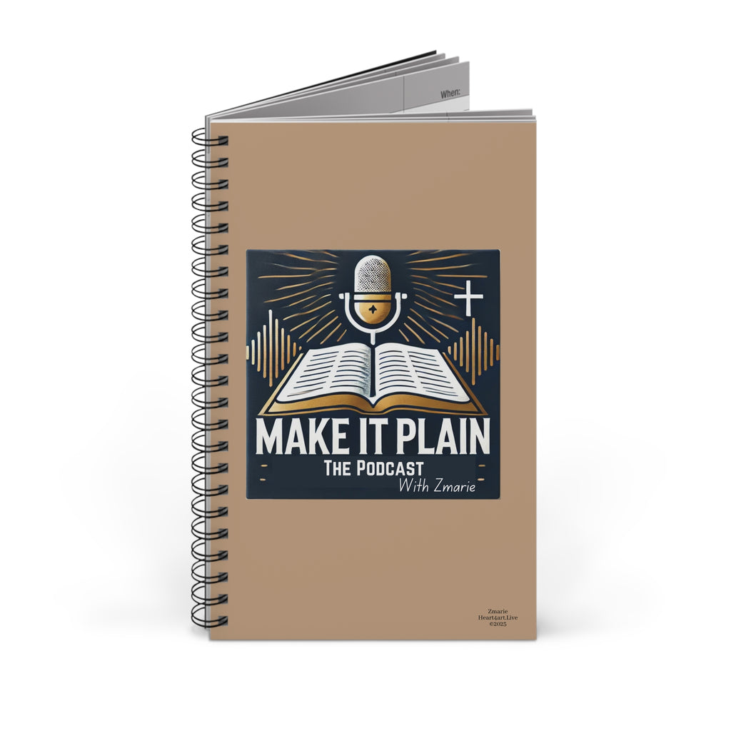 "Make It Plain" Spiral Journal