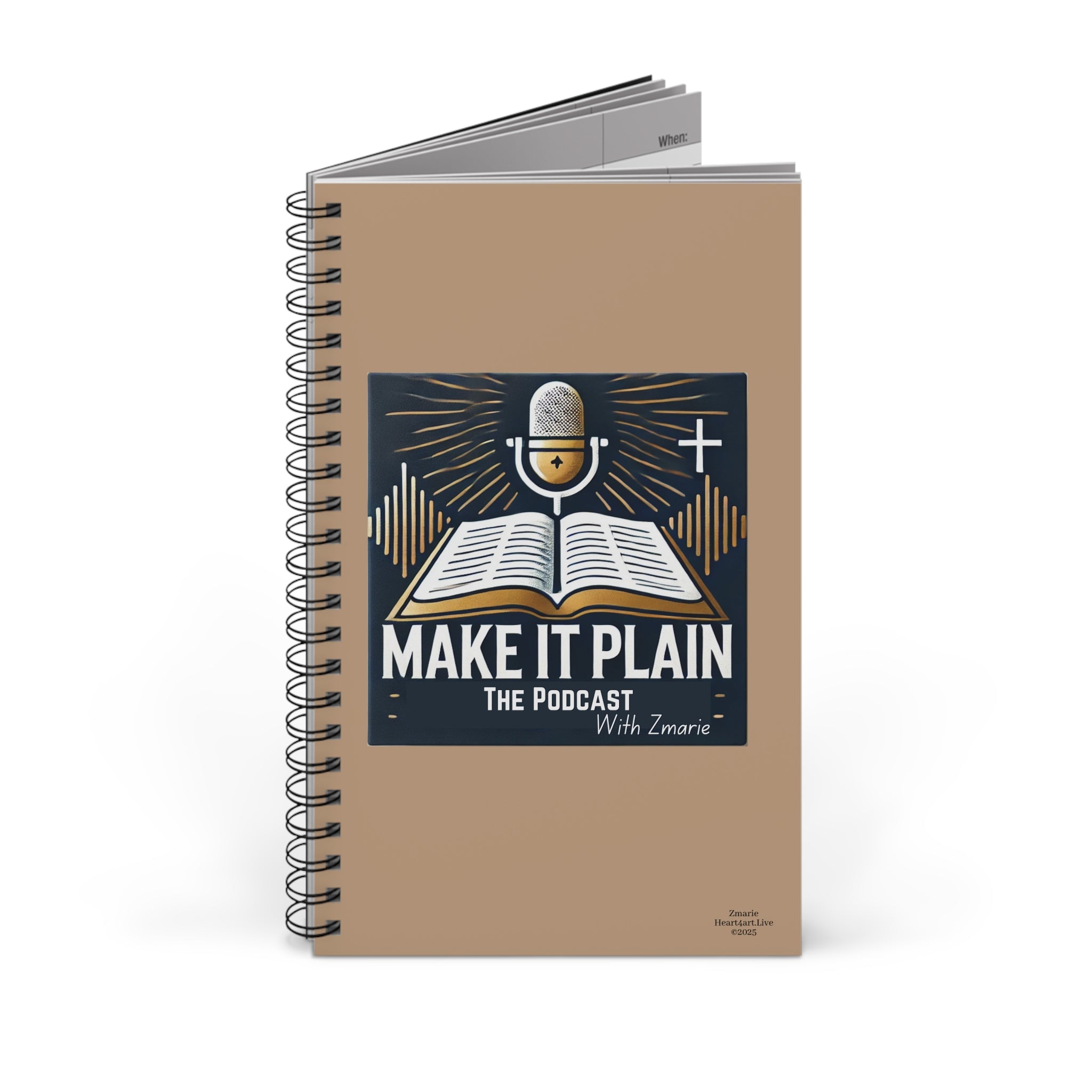 "Make It Plain" Spiral Journal