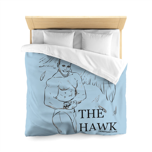 THE HAWK Microfiber Duvet Cover (Light Blue)