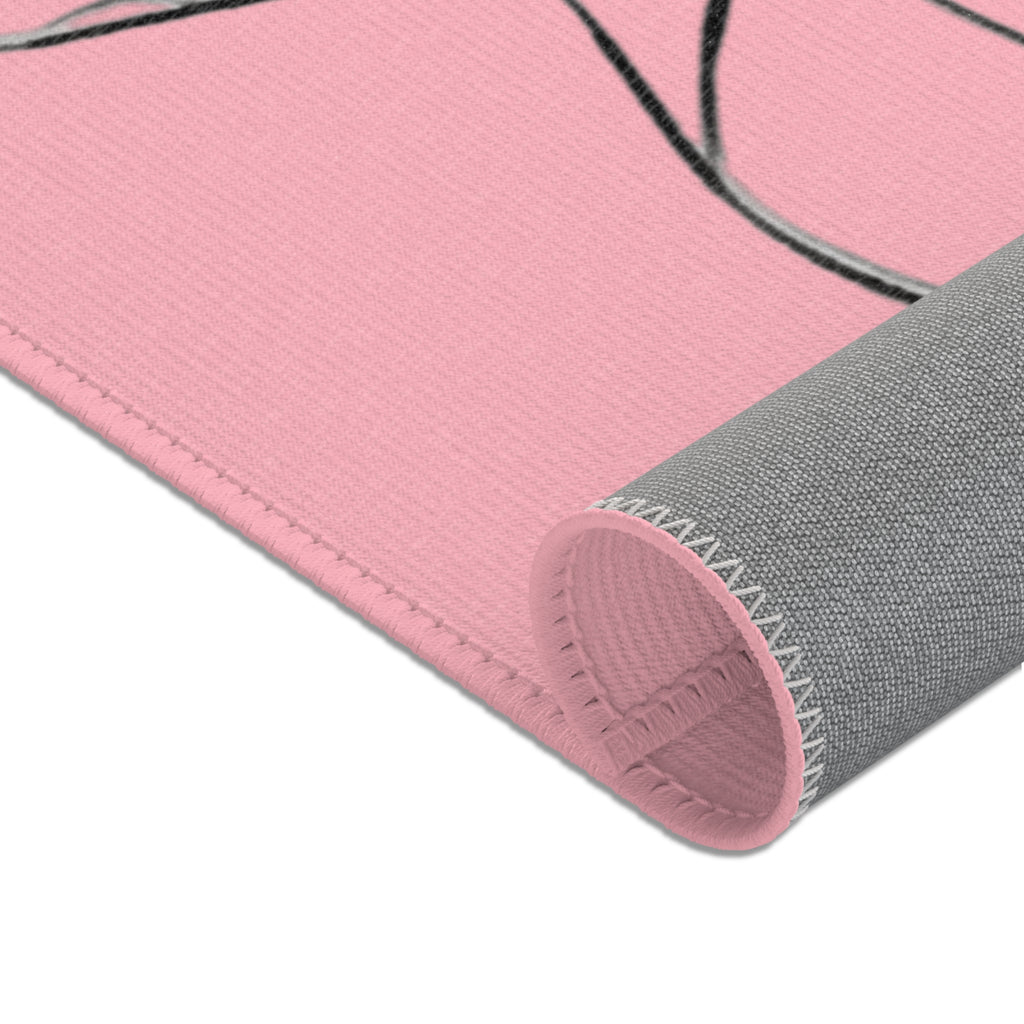 THE HAWK Area Rugs (Light Pink)