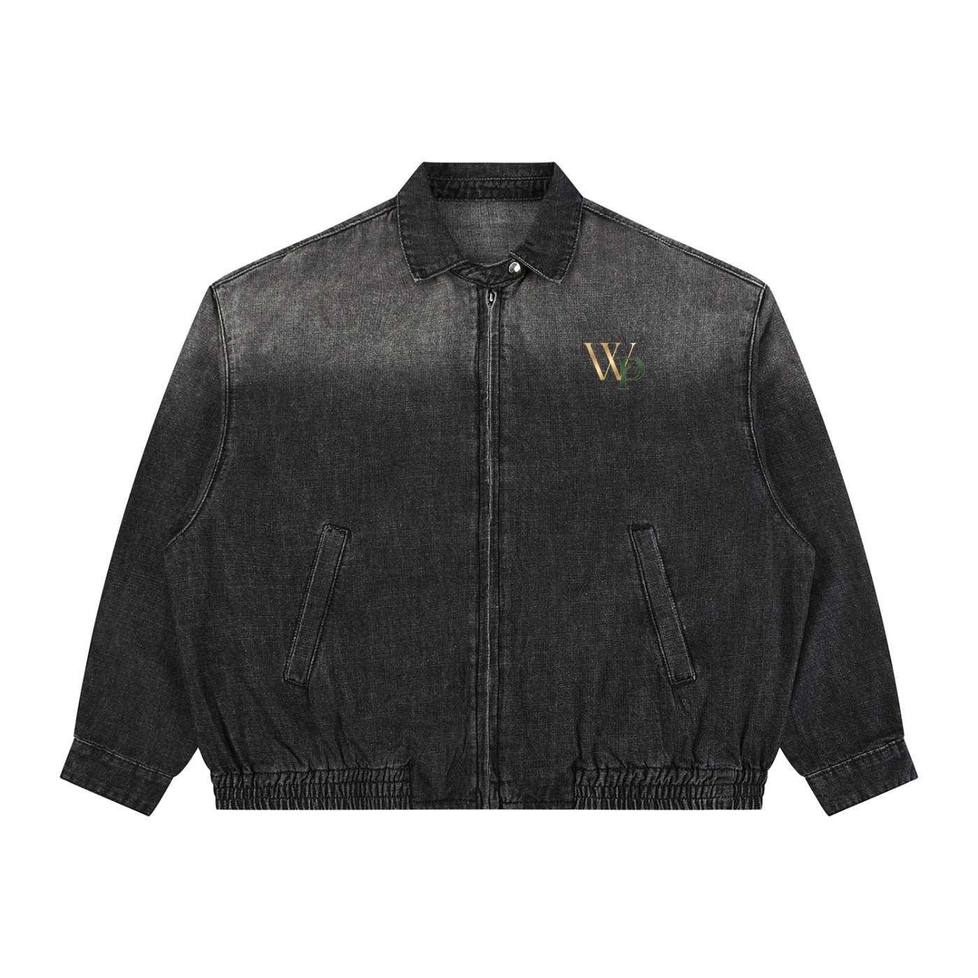 THE GENESIS COLLECTION: THE GARDEN Unisex Vintage Wash Full-Zip Denim Jacket