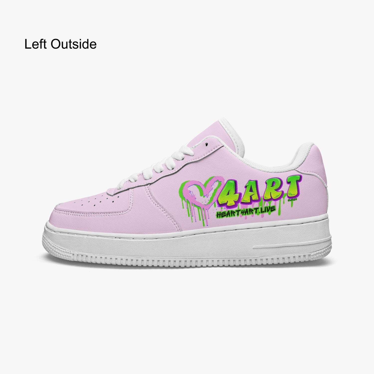 Heart4art Type 2 AF1 Low-Top Microfiber PU Leather Sports Sneakers