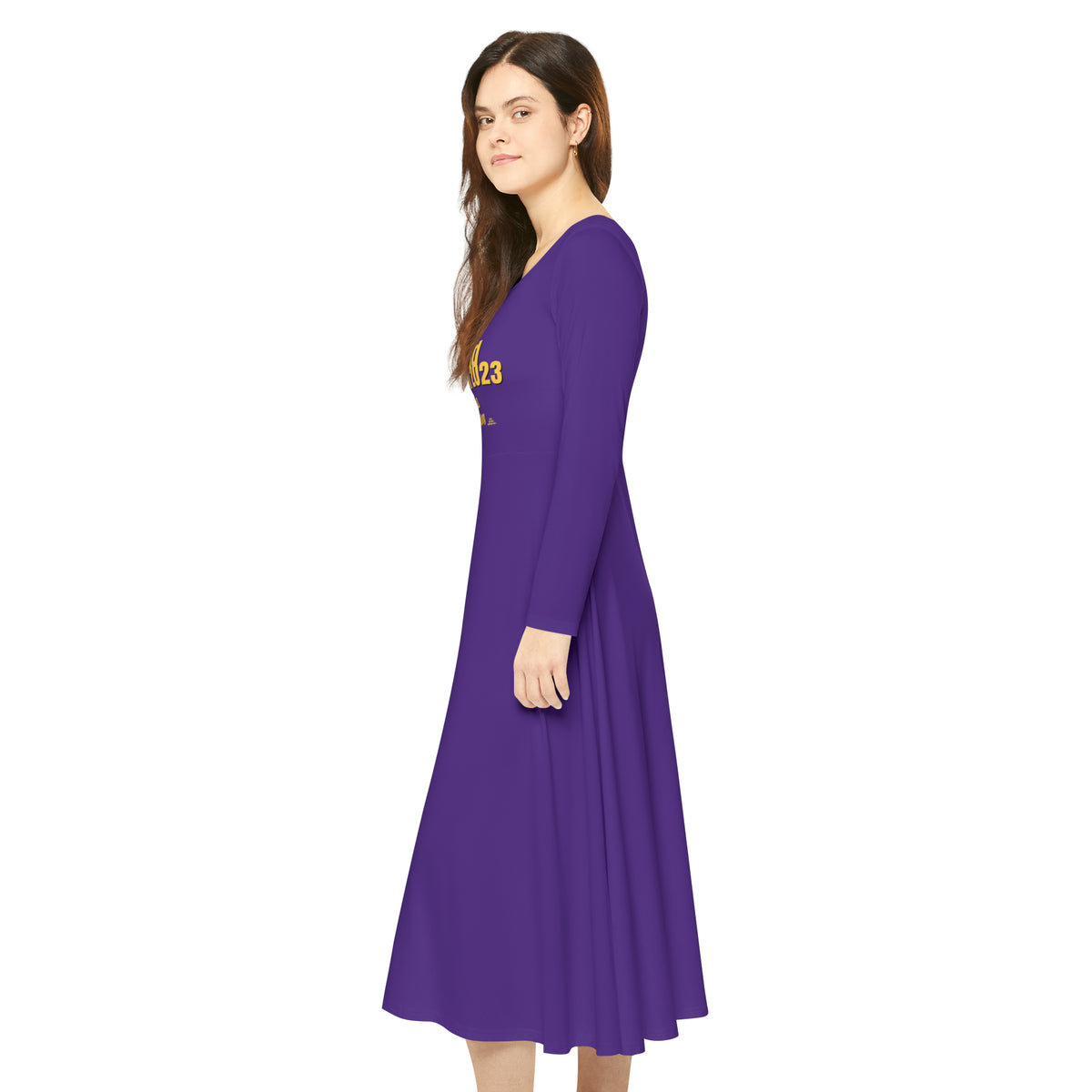 FOFMI WORLD CONVENTION 2023 Women's Long Sleeve Dress (Purple)