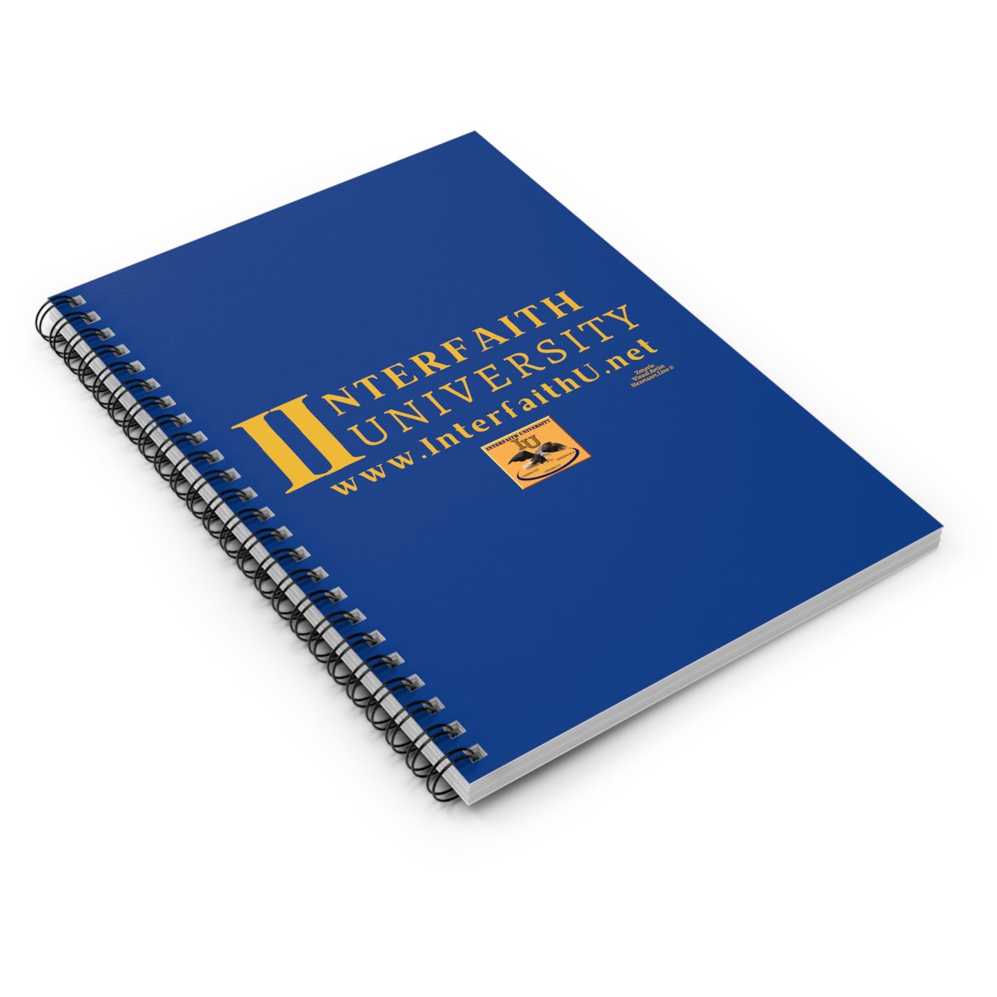 Interfaith University Spiral Notebook - Ruled Line (Blue)