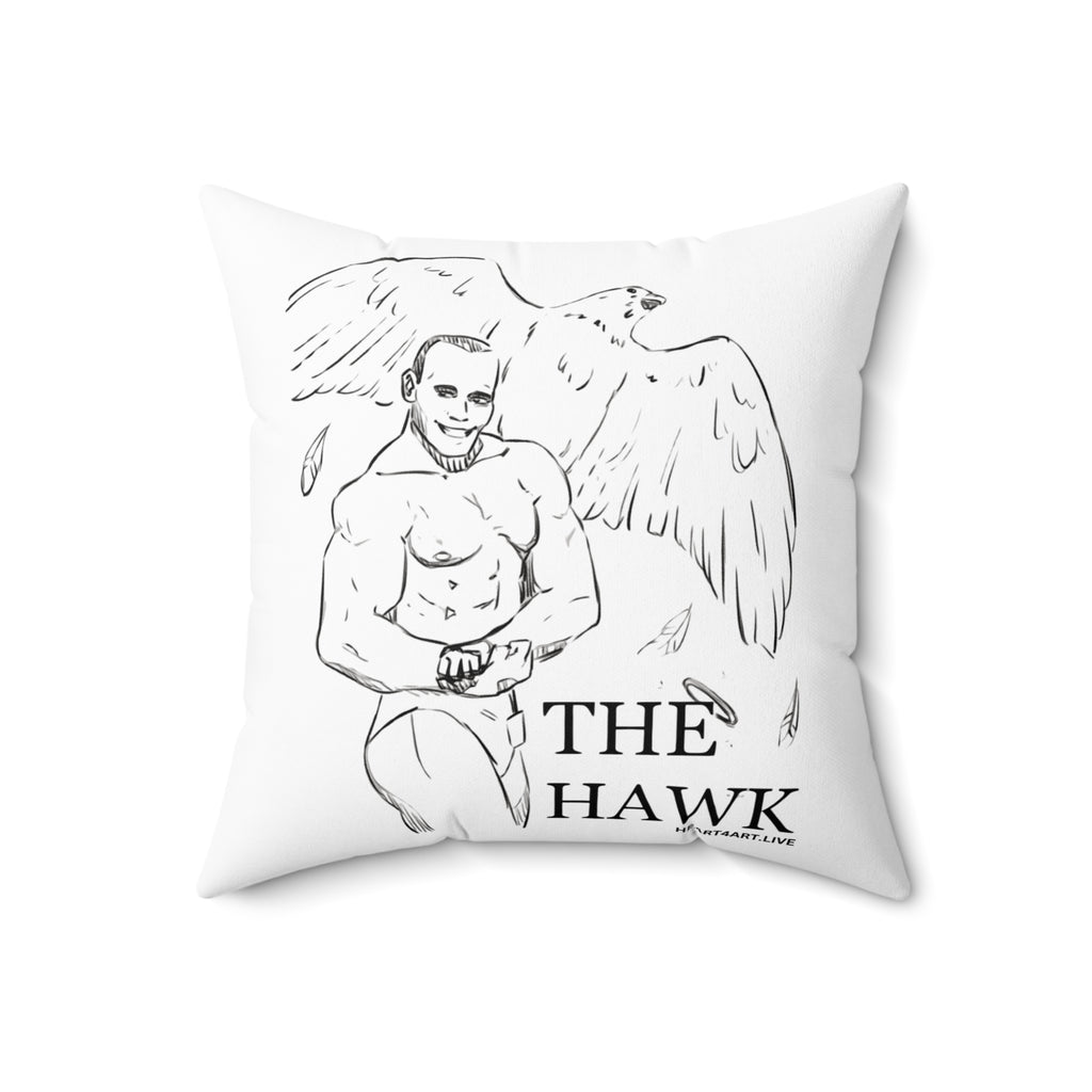 THE HAWK Spun Polyester Square Pillow
