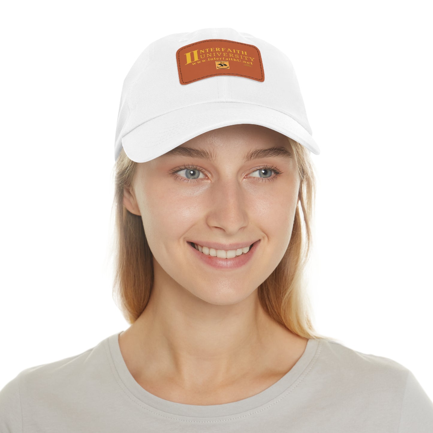 Interfaith University Hat with Leather Patch (Rectangle)