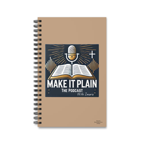 "Make It Plain" Spiral Journal