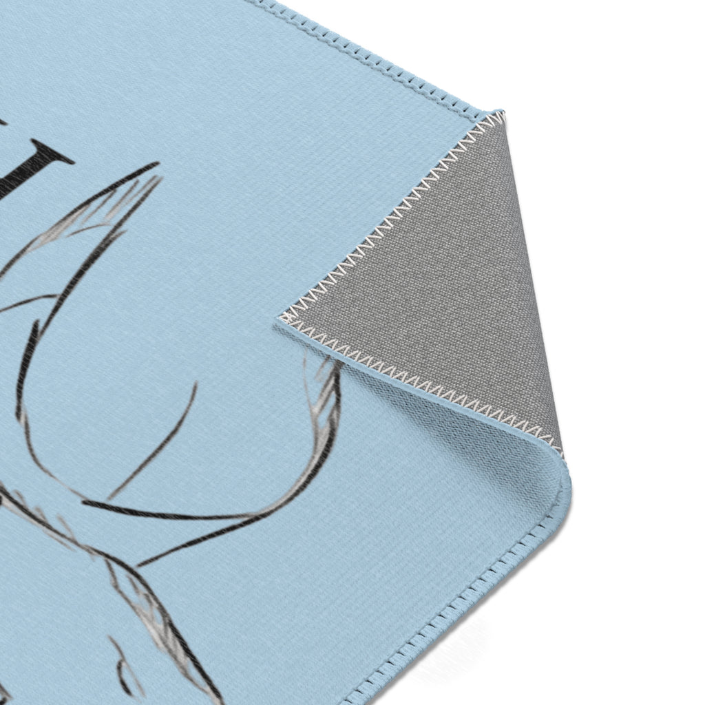 THE HAWK Area Rugs (Light Blue)