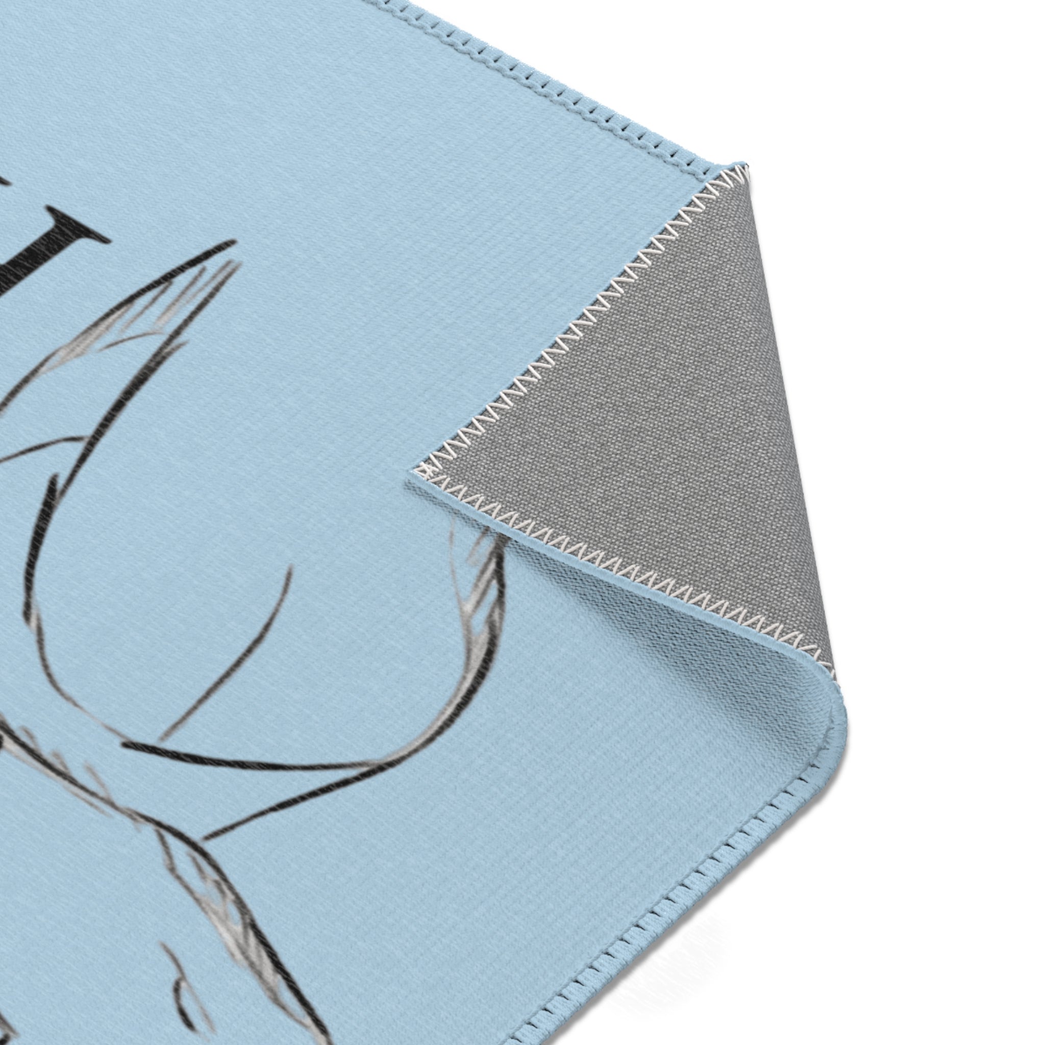 THE HAWK Area Rugs (Light Blue)