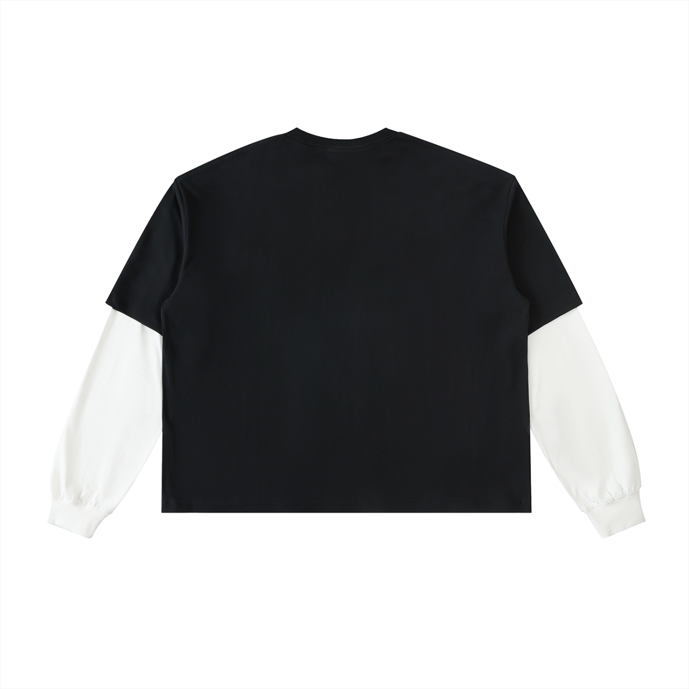 THE GENESIS COLLECTION- Garden Unisex Layered Contrast Sleeve Cotton T-Shirt