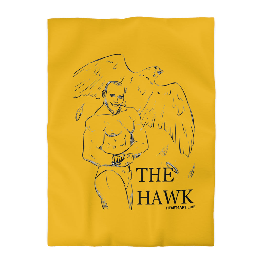 THE HAWK Microfiber Duvet Cover (Gold)