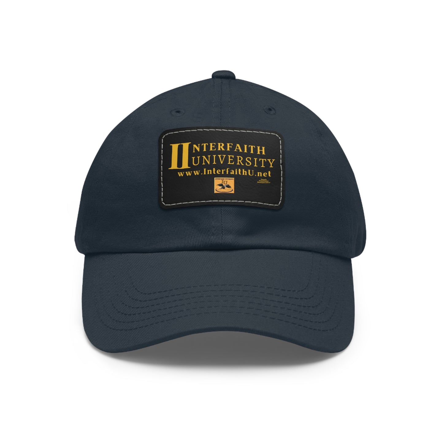 Interfaith University Hat with Leather Patch (Rectangle)