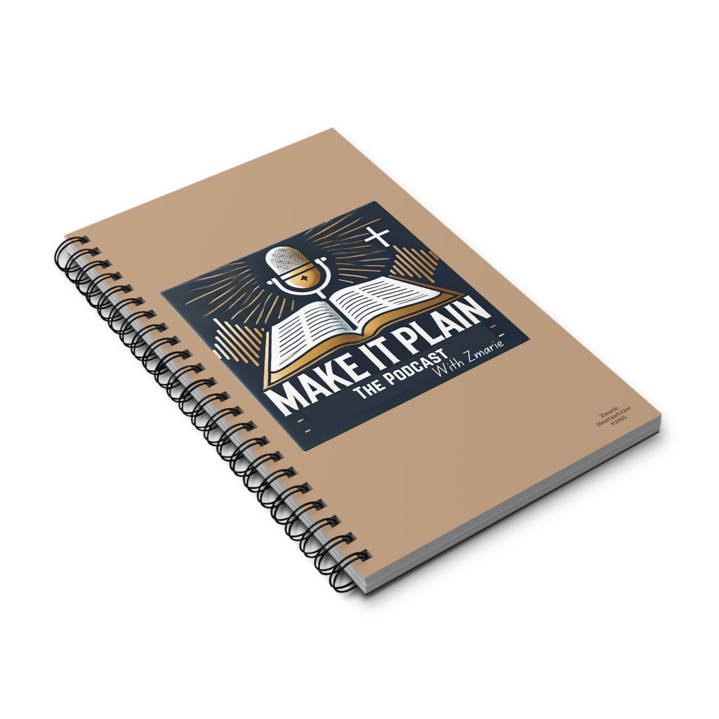 "Make It Plain" Spiral Journal
