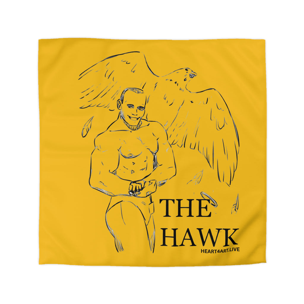 THE HAWK Microfiber Duvet Cover (Gold)