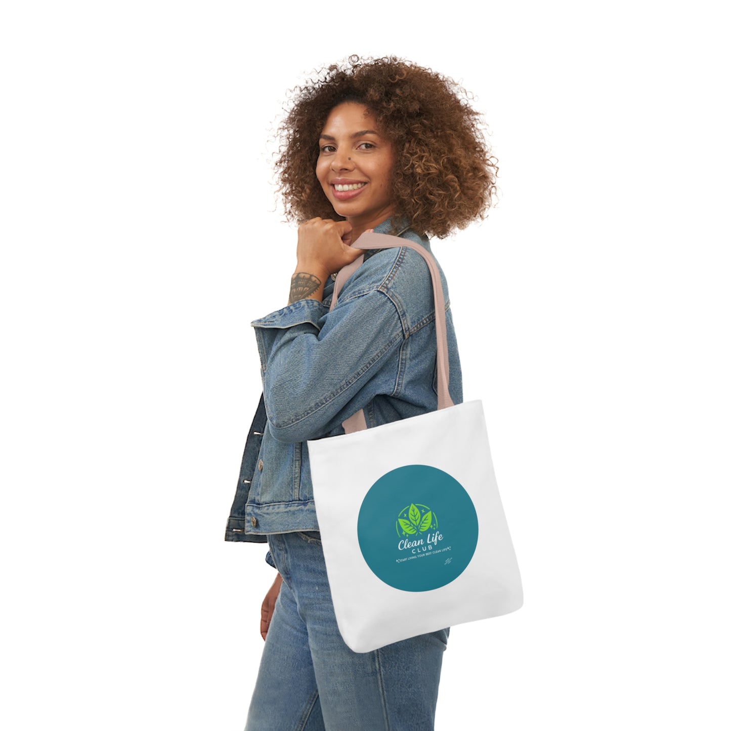 The Clean Life Club Canvas Tote Bag, 5-Color Straps