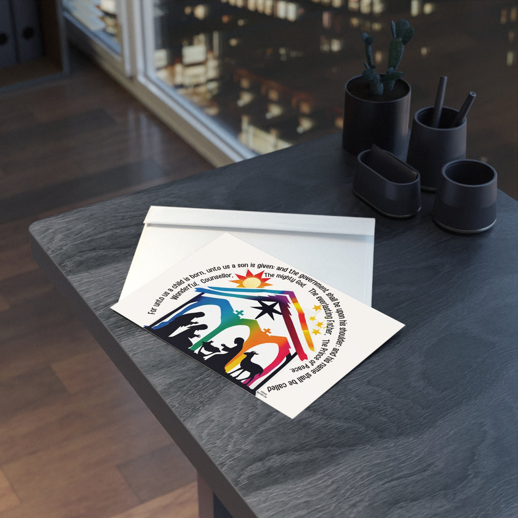 A KING IS BORN Holiday Card (Two-sided print)